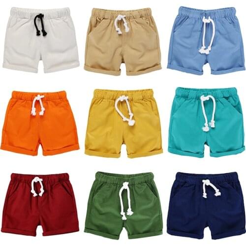 HH 2021 Summer Kids Shorts Boys Cotton Short Overalls Pants 10 Colors For Girls Casual Clothes For Teens Childrens Clothing