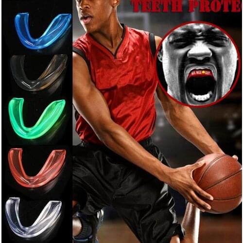 Hot Sale 1 Set Mouthguard Mouth Guard Teeth Protect For Boxing Football Basketball Karate Muay Thai Safety Protection With Box