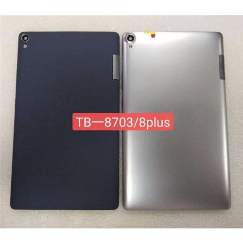Housing For Lenovo Tab3 Tab 3 8 Plus TB-8703 8inch Battery Cover Repair Replace Back Door Rear Case + Logo