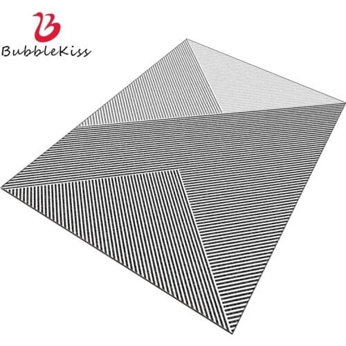 Bubble Kiss Carpets For Living Room Modern Style Simple Gray Area Rugs Geometric Pattern Anti-Wrinkle Rug Home Customize Carpet