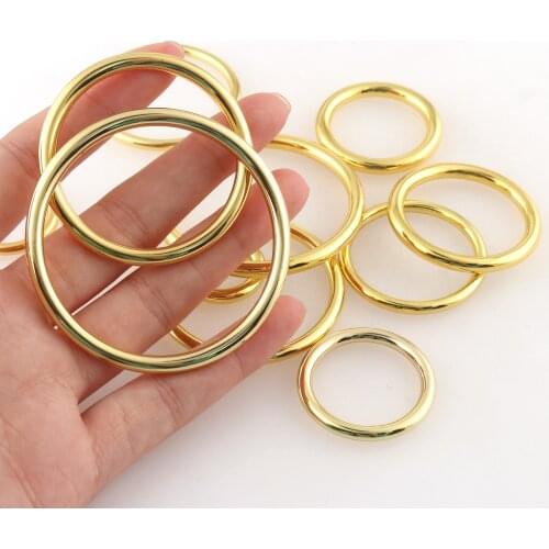 O Rings Keyring Leather Bag Belt Strap Dog Chain Buckles Snap Clasp Clip Trigger DIY Accessories Gold 14mm-90mm