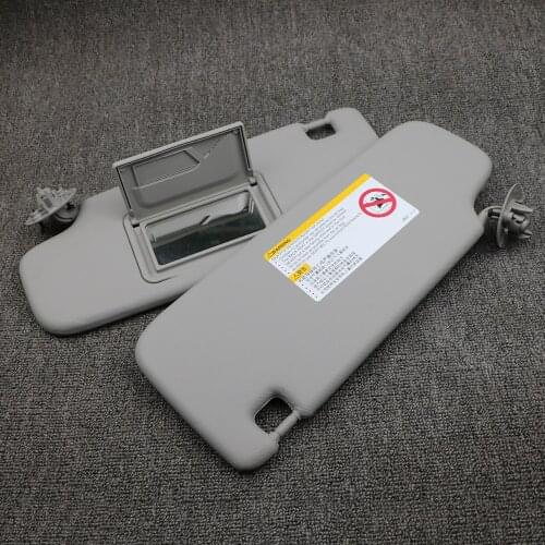 Left Right Grey Front Sun Visor Panel With Makeup Mirror For Chevy Aveo 2012 2013 2014 2015 2016 95327509 95327507