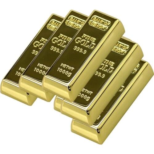 Metal Gold Bars Brick Model USB Flash Drive Bullion Pen Drive Memory Stick Pendrive 4GB 8GB 16GB 32GB 64GB U Disk Thumb Drive