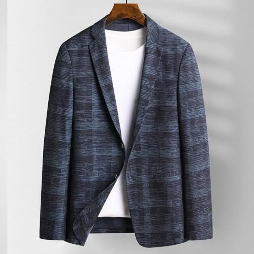 High quality mesh mens jacket, fashionable casual tight jacket, with a row of buttons, 4XL, spring and Autumn