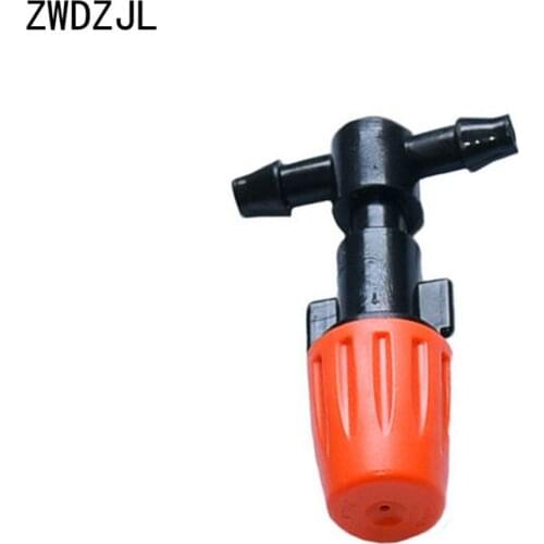 Irrigation Adjustable Atomizing nozzle Drippers Sprinkler water mist sprinkler Automatic Watering Drip System adapter 100pcs