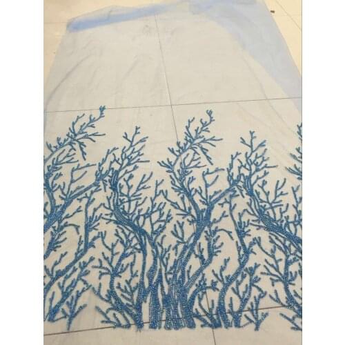 Excellent SYJ-4236 African net lace fabric French cord mesh lace material for evening dress