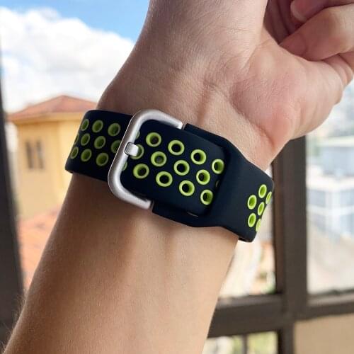 NEW Silicone 20mm 22mm Breathable Strap for GT 2e Replacement Watchbands For Huawei Honor Magic Watch 2 42mm 46mm Bracelet