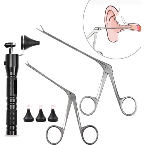 Ear Cleaner Pliers Pick Endoscope Earwax Remover Hartman Micro Alligator Crocodile Veterinary Forceps Earpick Nose Tweezer Clip