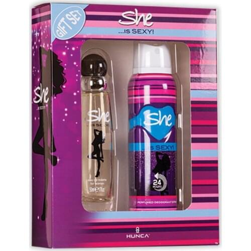 She Is Sexy Edt 50 ml Women Perfume + 150 ml Deodorant Set 412989385