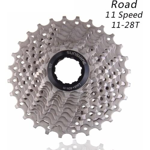 SUNSHINE Road Bike Freewheel 11Speed 11-28T Bicycle Flywheel Steel 11S Cassette Freewheel Compatible for Parts Shimano 105 5800