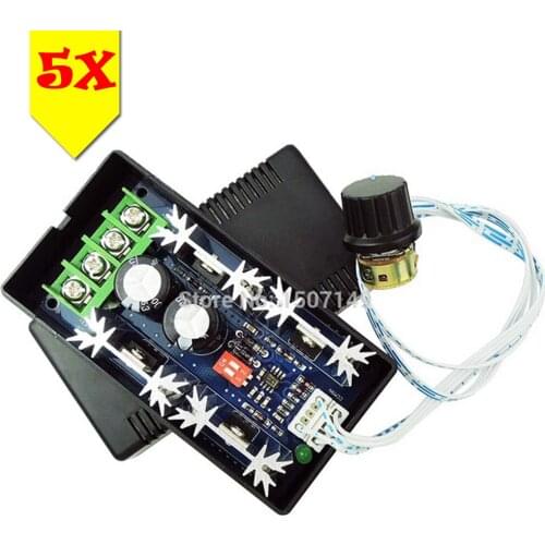 Unique Goods -5pcs/lot 12V 24V 36V 48V 40A (max) PWM DC Motor Speed Controller CCM9NW Adjustable Variable Speed Switch