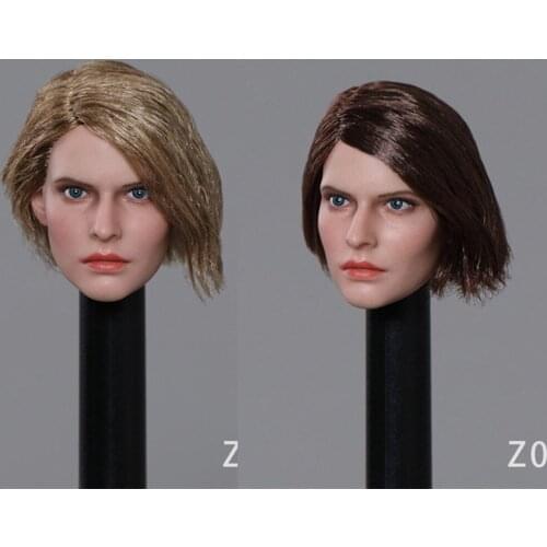 In Stock Z001 1 /6 Scale Female Soldier Alpha Group Jill Head Sculpt Carved Head Sculpt Model for 12 inches Body