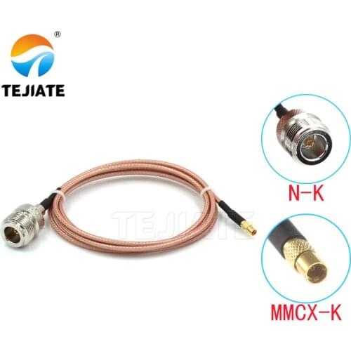 1PCS TEJIATE Adapter Cable N To MMCX Type NK Convert MMCXK 8-90CM 1M 1.5M 2M Length Connector RG316 Wire
