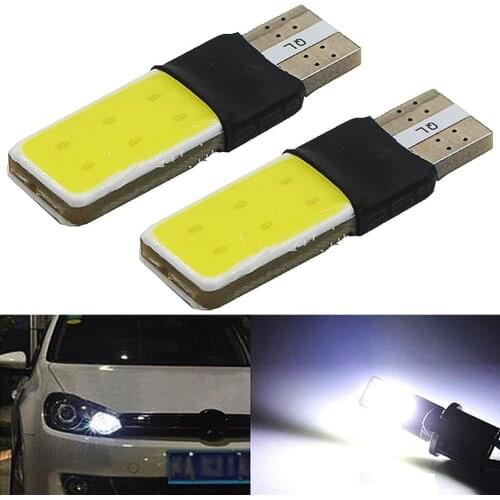 2Pcs T10 W5W High Power COB LED Canbus No Error Wedge Side Light Lamp Bulbs