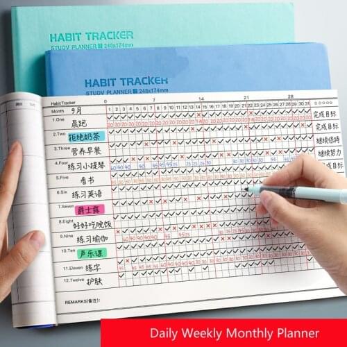 2021 Time Management Schedule Book Notebook Planner Soft Leather Agenda Diary Journal Notepad Office Student Stationery Supplies