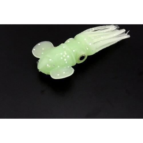 Luminous squid lure 7cm 7.5g soft octopus lure fishing lure 5 pcs a lot