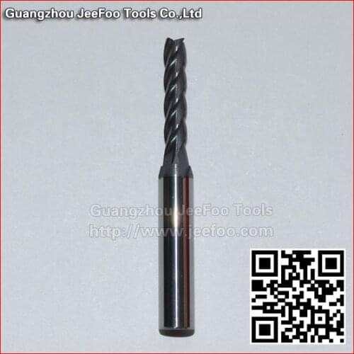 6 * 4 * 20* 50L Tungsten Carbide four flutes sprial cnc cutting tools flat end mill bit with coating for metal