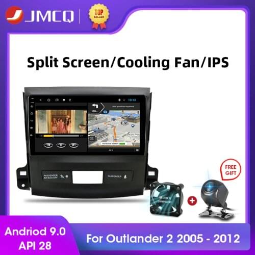 JMCQ Android 9.0 2+32G DSP Car Radio Multimidia Video Player Navigation GPS Stereo For Mitsubishi Outlander Xl 2 2005-2011 2din