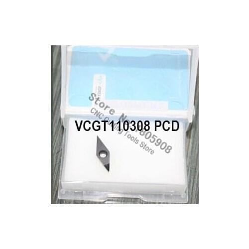 Free shipping 2PCS VCGT110308 PCD Diamond inserts ,Carbide Milling Inserts,CNC Insert, Turning insert For SVQCR/ SVUCR / SVXCR