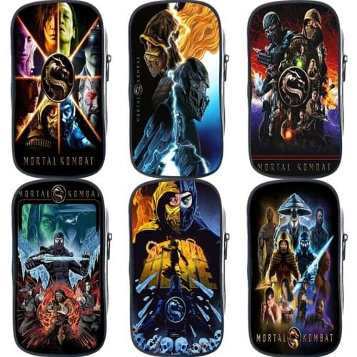 Large Capacity Mortal Kombat Pencil Bag School Supplies Pencil Case Boys Pen Case Game Cosmetic Case Anime Pencilcase School Box