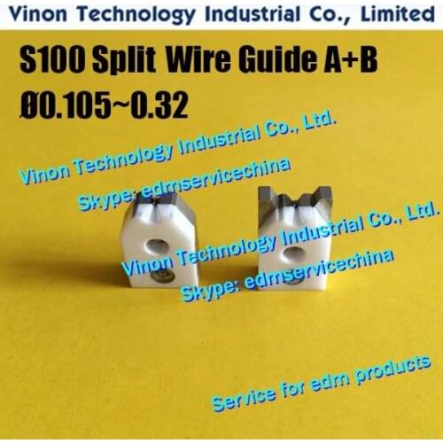 D=0.305mm S100 edm Wire Guide A+B Diamond 3087703, Upper Split Wire Guide AB 0.305mm 0205529 for AQ,A,EPOC series J13107A