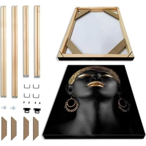 Wood Picture Frame for Canvas Large Size Wooden Photo Frame Wall Home Decor DIY Custom Family Oil Painting Frame Posters Hanger