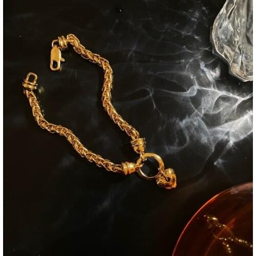 Love quality bracelet personality metal hemp chain bracelet high color protection