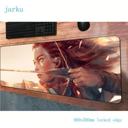 Horizon zero dawn pad mouse cheapest computer gamer mouse pad 900x300x3mm padmouse HD print mousepad ergonomic gadget desk mats