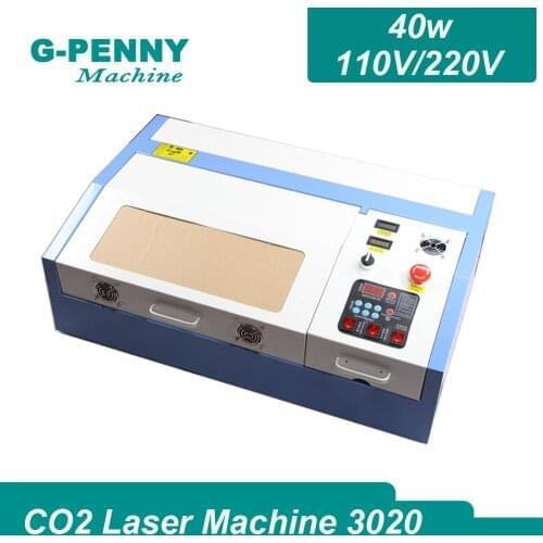 CNC CO2 Laser Engraving Machine 110V 220V 40W 3020 Engraving size 200*300mm Mini Laser Engraver for wood grass plywood PVC