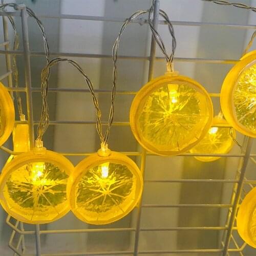 Hot Sale Battery Operated Lemon LED String Lights 10LEDS For Bedroom Or Indoor And Outdoor Wedding Christmas Decoration