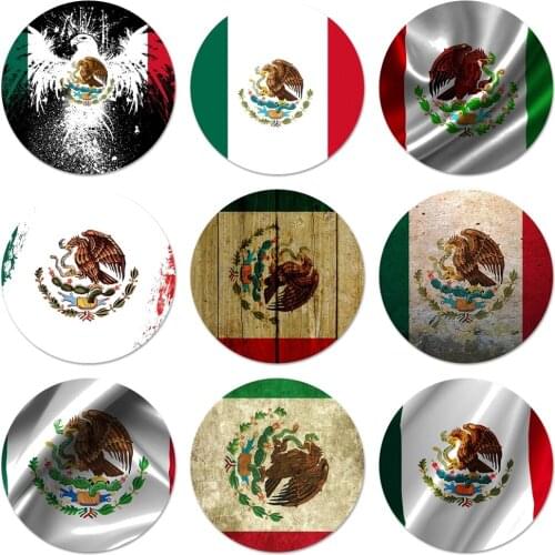 Mexico flag Icons Pins Badge Decoration Brooches Metal Badges For Clothes Backpack Decoration