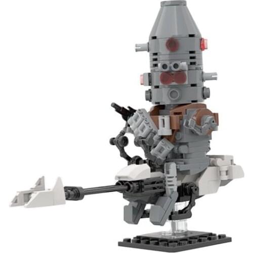 MOC IG-11 and flying motorcycle 74 Z Transport Building Blocks Bricks High-Tech Model DIY Toys For Kids Birthday Gifts 181PCS