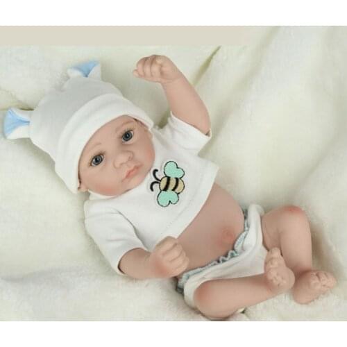 10 Inch Looking Lifelike Realistic Baby Silicone Newborn Care Soft Body Toy baby barbie