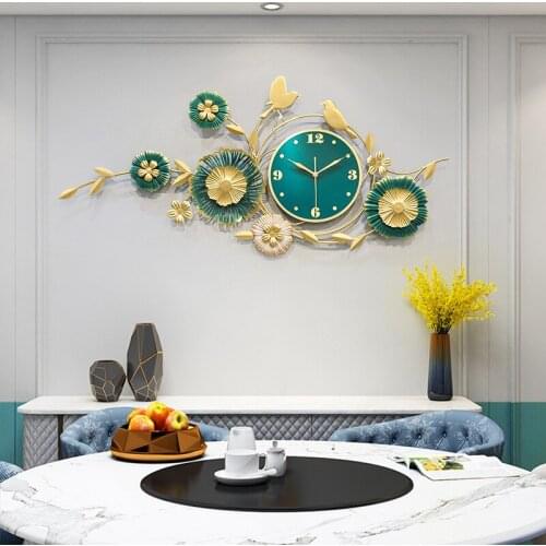 Wall clock modern design home decor 3D wall clock wall stickers Living room decoration Fashion creative Decorative clock wall