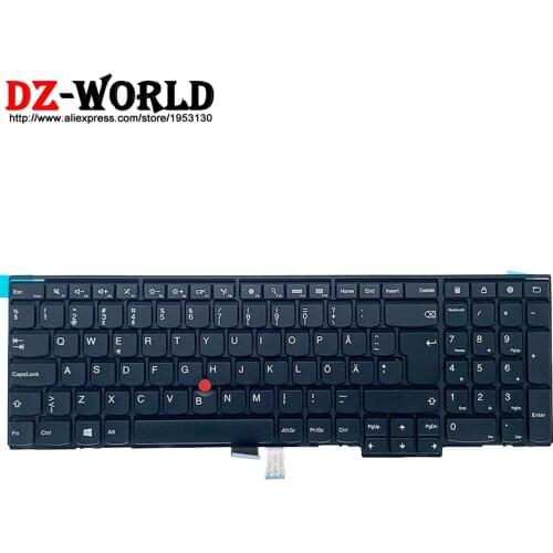 New Original Swedish Finnish Keyboard for Lenovo Thinkpad P50S T560 W540 T540P W541 T550 W550S L540 L560 Laptop 00PA642 00PA601