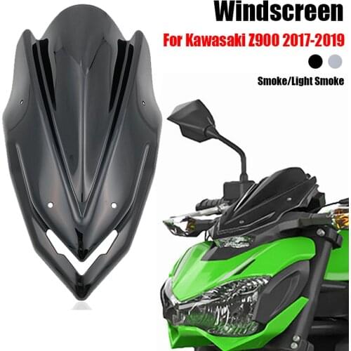 New For Kawasaki Ninja Z900 Z 900 2017 2018 2019 Motorcycle New Sport Windshield Windscreen Wind Deflector with Bracket z900