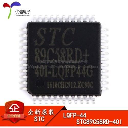 Original the STC (macrocrystalline) patch STC89C58RD + 40I-LQFP44G STC single chip
