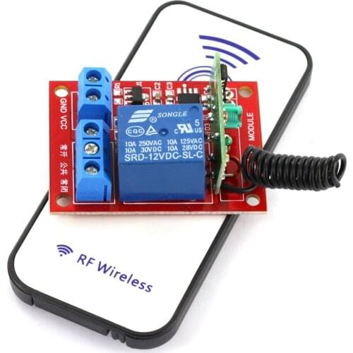 12V 1-Channal RF Wireless Relay Module With Remote Control 15-30m Distance Water Sports Rowing Boats Dinghy Accessories