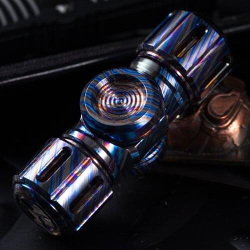 Rare Metal Fidget Spinner Mute Bearing Edc Finger Gyroscope Anti Stress Boy Christmas Gift High Quality Black Technology Toy