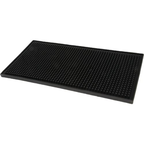 Rubber Bar Service Mat Water Proof Bar Mat Cocktail Cup Coaster Tool 30x15cm