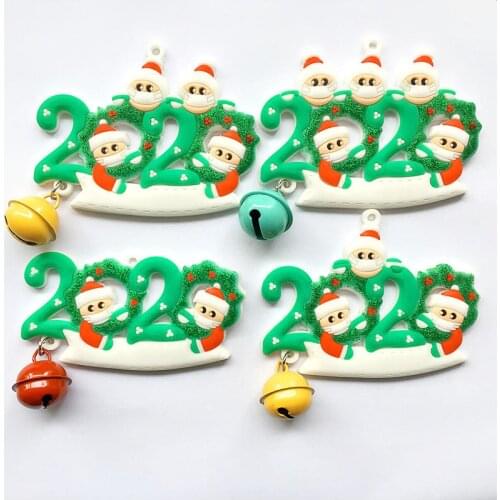 2020 Family DIY Handwritten Name Doll Snowman Christmas Tree Hanging Pendant Christmas Ornaments Christmas Decorations For Home