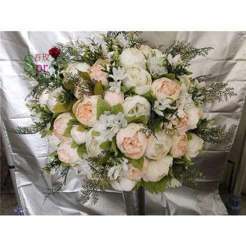 SPR 10pcs/lot Artifical flower ball centerpiecce decoration hanging flower balls wedding