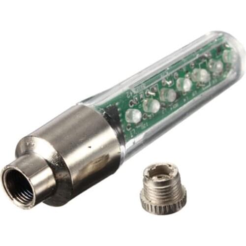 RGB LED Bicycle Light automatically change English Letters Lamp Tire Tyre Bike Wheel Valve Flash Light Neon Cycling Accessories