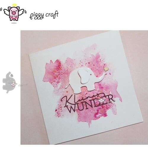 Piggy Craft metal cutting dies cut die mold Cute elephant decoration Scrapbook paper craft album card punch knife art cutter die