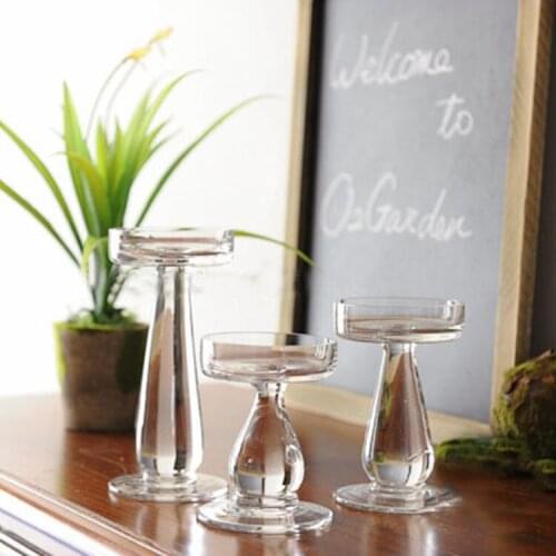 Factory outlets! C retro rustic glass candlestick candle cup wedding gift small mixed batch