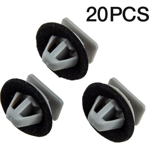 20Pcs Car Front Door Side Lower Molding Panel Trim Clips Fasteners KD5351SJ3A Fit For Mazda CX-5 2013 2014 2015 2016 Plastic