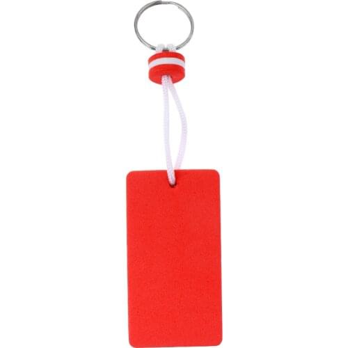 1 Pcs Rectangle Marine Outboard Floating Key Ring Keychain Swimming Beach Sailing Kayak Fishing Accessories Keyrings