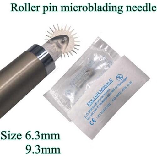 10pcs Mona Disposable Roller Pin Needle Microblading Needles For Fog Eyebrow Permanent Makeup Microblading Manual Pen