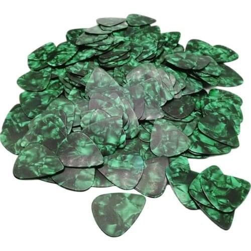 100pcs/lot Drop ship Heart Shape ABS Green Guitar Pick Acoustic Electric Bass Gutiar pick plectrum guitarra musical instrument