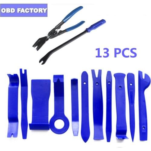 13/19/38PCS Car Repair Tool Kit Interior Door Clip Panel Trim Dashboard Removal Tool Car Audio Repair Tool Pry Removal Tool